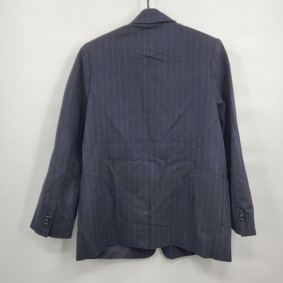 H&M Striped Long Sleeve Single Button Blazer Jacket Women Size Small NWT - Picture 4 of 15
